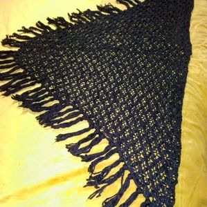 2 FOR $15. BUNDLE SALE Accessories Shawl Wrap Table Cover Chair Throw Black Knit